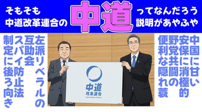 そもそも中道改革連合の「中道」ってなんだろう？立憲民主党は公明党に吸収されたのか