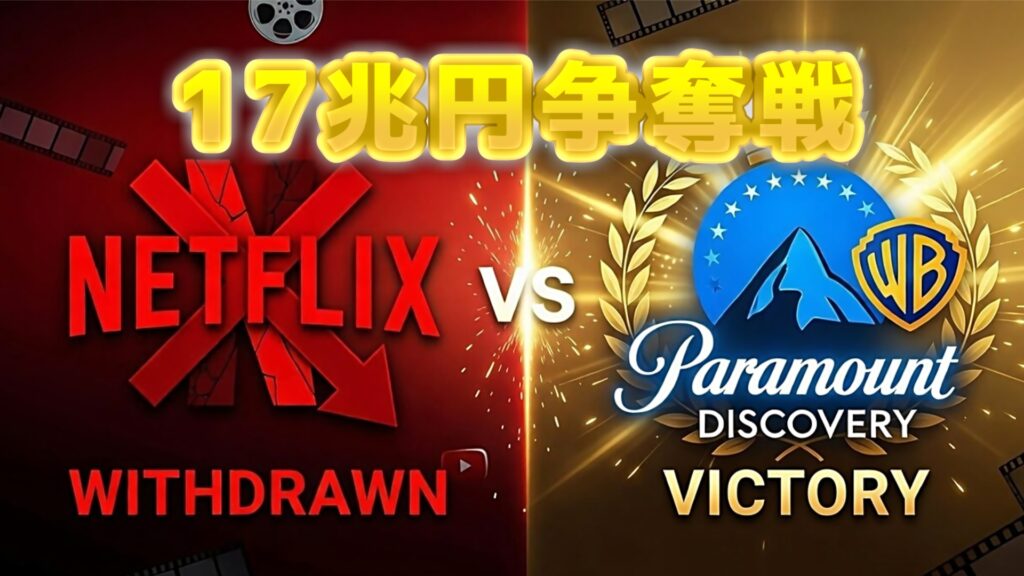 Netflix電撃撤退！17兆円買収バトルの勝者は“パラマウント帝国”へ