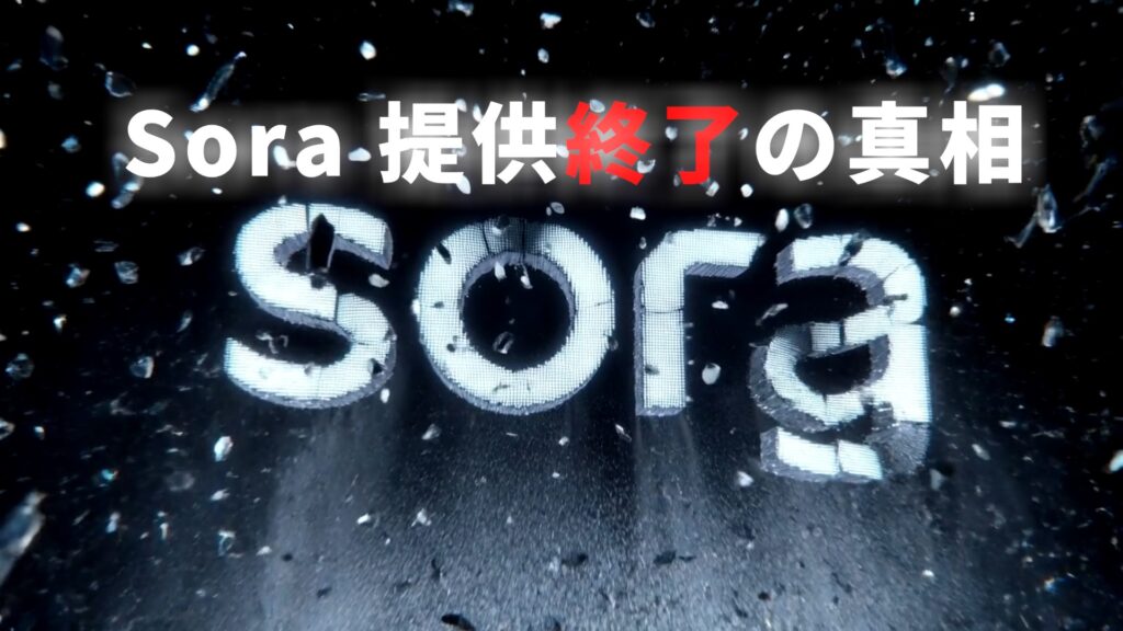 【衝撃】OpenAIが「Sora」の提供終了を発表！わずか数ヶ月で幕を閉じる理由とは？