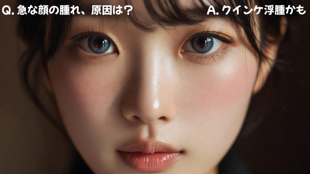 急な顔の腫れの原因は?