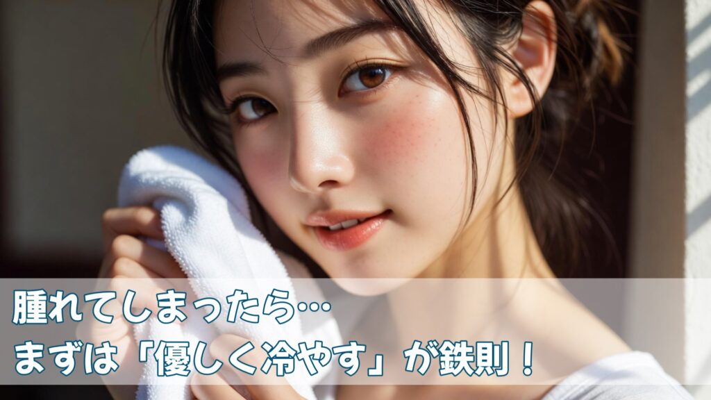 腫れているお肌は休ませて