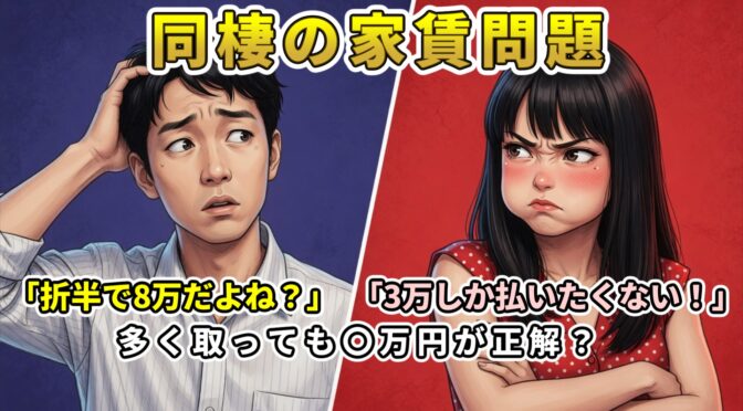 SNSで話題！家賃補助10万円の同棲で「折半8万」は搾取か妥当か？